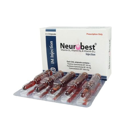 Neurobest IM Injection (100 mg+100 mg+1 mg)/3 ml (1 Strip=5 Pieces ...