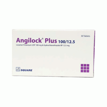 Angilock Plus Tablet 100 mg+12.5 mg (1 Strip=10 Pieces)