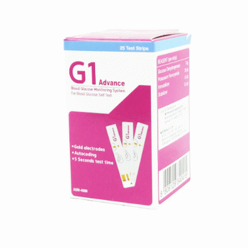 G1 Advance Blood Glucose Strip 25's Pack