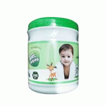 Bashundhara Wet Wipes For Baby's Care – 240‑Piece Jar