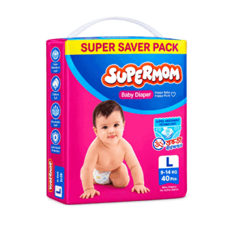 Supermom Baby Diaper – Large Size (L)